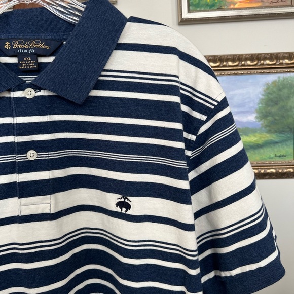 Brooks Brothers Pique Polo in Slim XXL. - Picture 4 of 12